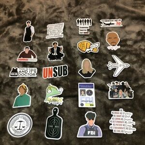 Criminal Minds 20 No Repeat Stickers